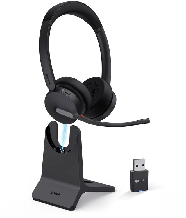 Main image of Yealink WH64 Hybrid DECT Dongle & Bluetooth Wireless Headset for Work
