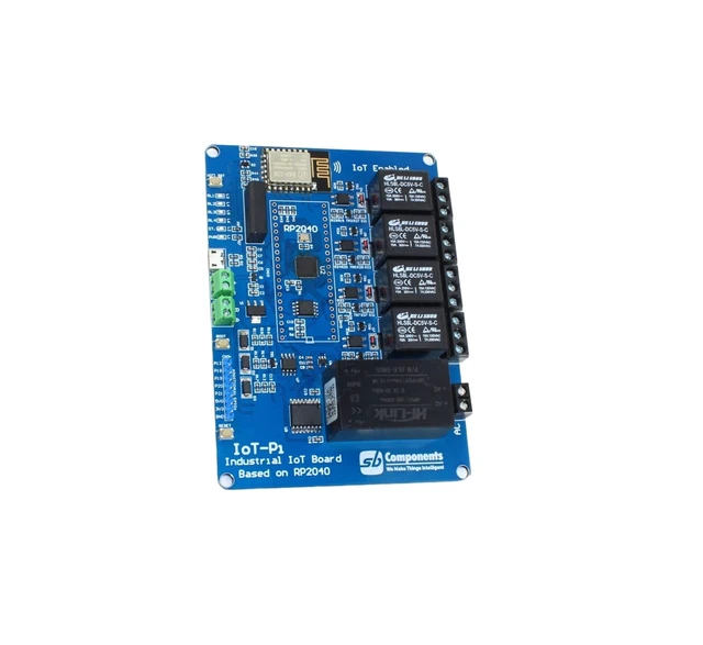 Alt view image 4 of 5 - sb components IoTPi 4 Channel Boards,RP2040 Micro-Controller, ESP8266 Wi-Fi Module, 4/6 relays (4 Channel)
