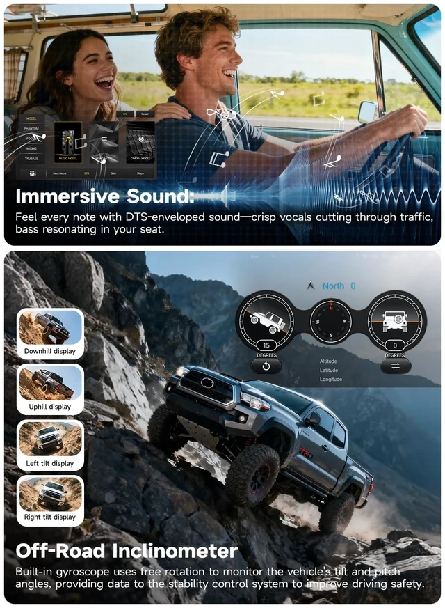 Alt view image 4 of 5 - Roadanvi X14 9" Car Radio for Toyota Tacoma 2016-2022 Corolla 2017 2018