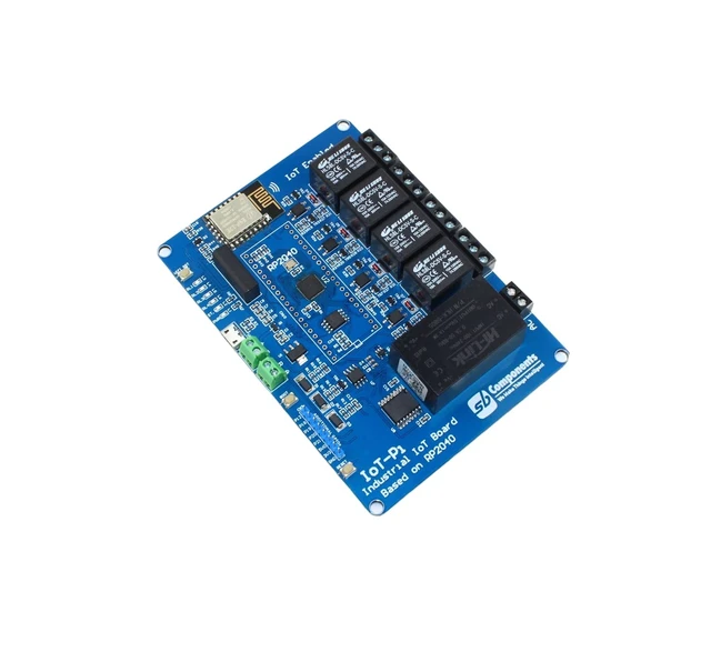 Alt view image 3 of 5 - sb components IoTPi 4 Channel Boards,RP2040 Micro-Controller, ESP8266 Wi-Fi Module, 4/6 relays (4 Channel)