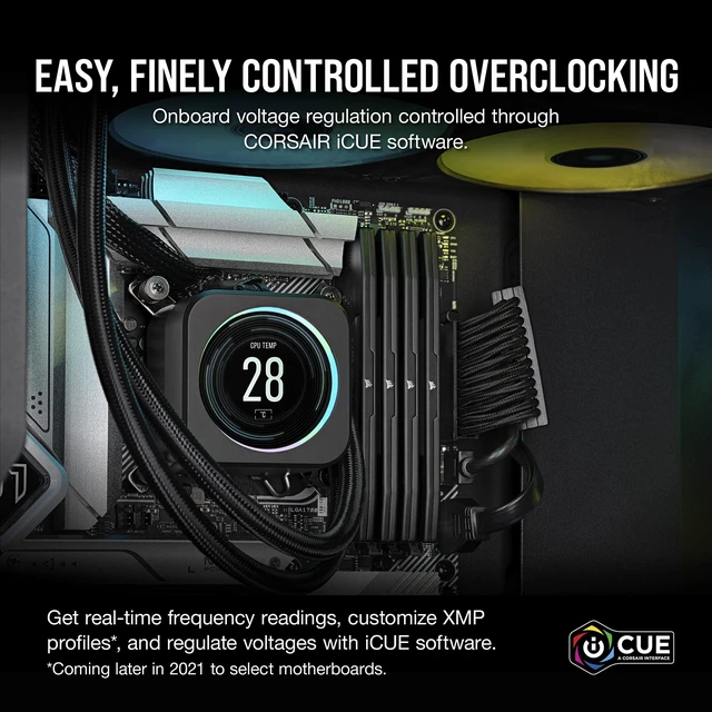 Alt view image 4 of 5 - CORSAIR VENGEANCE DDR5 RAM 32GB (2x16GB) 4800MHz CL40 Intel XMP iCUE Compatible Computer Memory - Black (CMK32GX5M2A4800C40)
