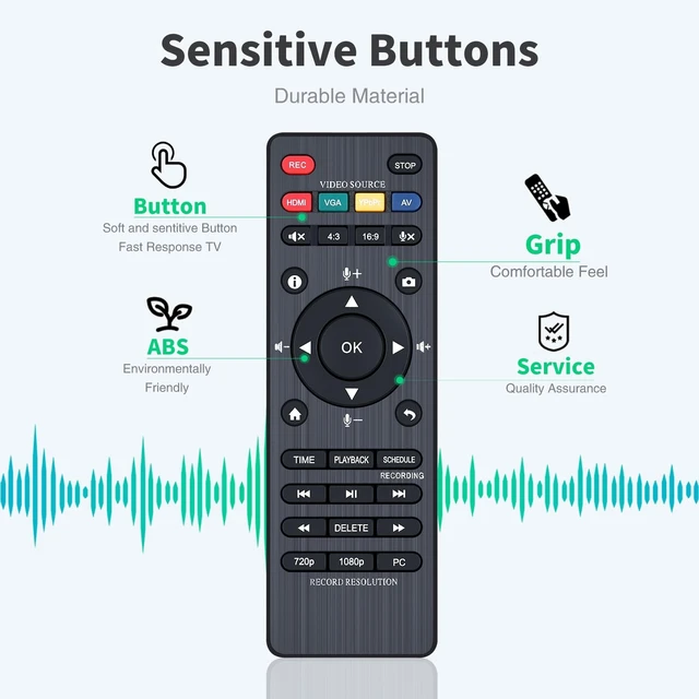 Alt view image 3 of 5 - Snrigw Replacement Remote for ClonerAlliance CA-998P Box Pro Video Recorder