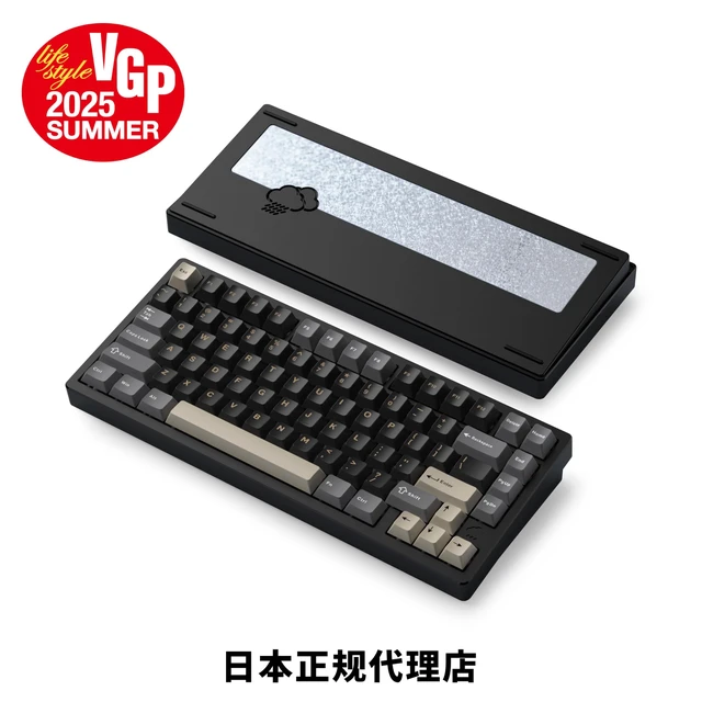 Alt view image 2 of 5 - KIBU WOBKEY Rainy75 75% Tri-Mode Mechanical Keyboard, CNC Aluminum Custom Wireless Keyboard, Hot Swappable, VIA Programmable,Cocoa Switch, RGB Backlit,BT/2.4G/Wired for Mac/Win(Pro Black)
