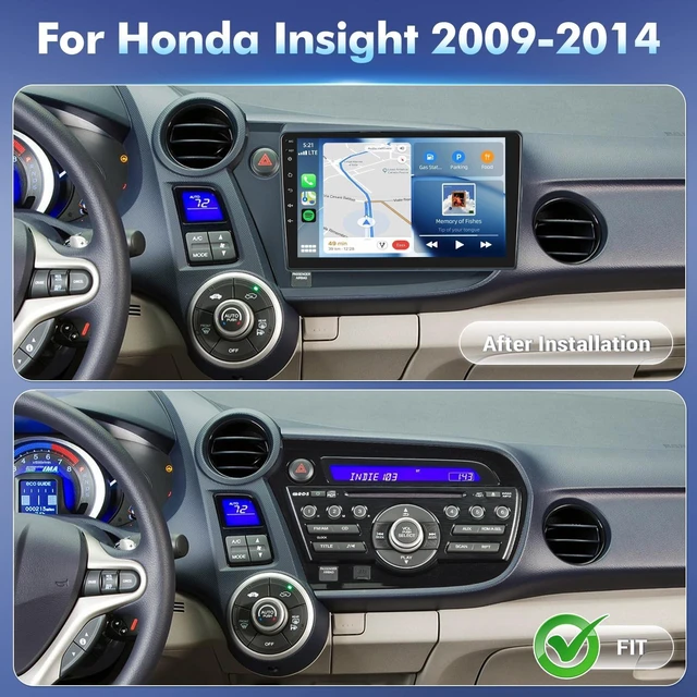 Alt view image 2 of 5 - 4Core+64G Android 15 Car Radio for Honda Insight 2009-2014