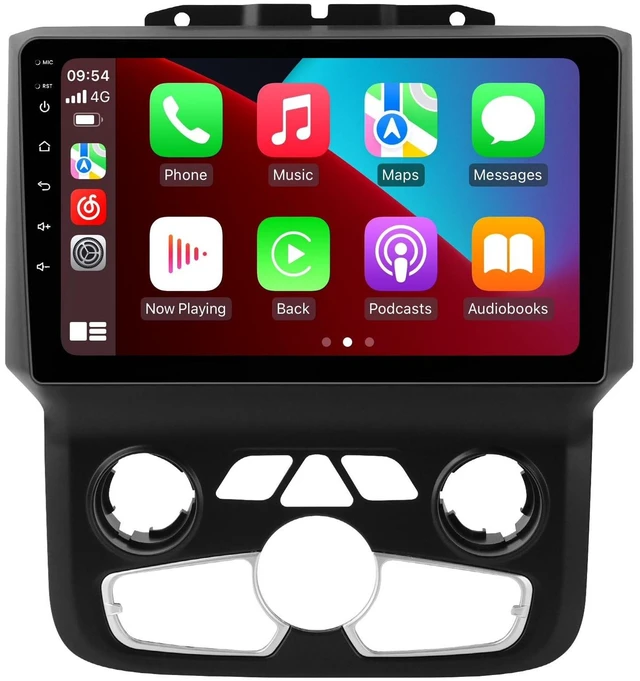 Main image of 8 Core 4+64GB 1280x720 Car Radio Stereo for Dodge Ram 1500 2500 3500 2013-2018 Automatic AC Upgrade Dash Kit Android 14 9" Touch Screen with Wirelss Car-Play/Android Auto,DSP/AM/FM/GPS Navi/5G WiFi