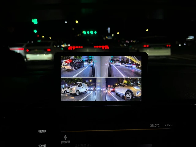 Alt view image 5 of 5 - BeZheest AI Blind Spots Detection System with 4 Ultra HD Cameras, Blind Spot Monitoring System for Any Car's 180 Side Views, Front and Rear Sides View Cameras, Driving Recorder,HD Night Vision