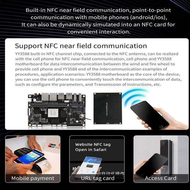 Alt view image 4 of 5 - youyeetoo YY3588 AI Single Board Computer - RK3588 SoC with 6TOPS NPU - LPDDR4 32GB RAM Max, 4K/8K Video Codec, Support PCIe 3.0 2280 NVMe/SATA 3.0 SSD for IoT (8g+64g,SBC kit)