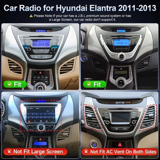 Alt view image 3 of 5 - Leadfan Fast Boot Linux Car Stereo for Hyundai Elantra 2011 2012 2013