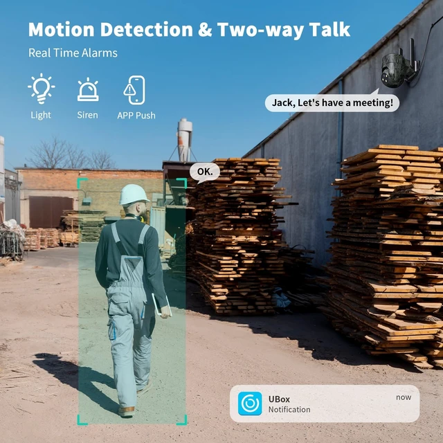 Alt view image 5 of 5 - LIWAN Wired 4G LTE Cellular Security Camera, No WiFi Needed, 32GB, Green