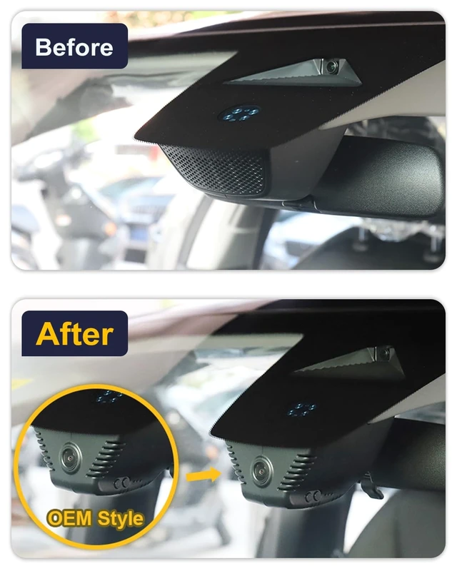 Alt view image 3 of 5 - Fitcamx 4K Dash Cam Suitable for Honda Accord 2023-2026 Hybrid LX Sport EX Touring EX-L (Gen11), OEM Factory Look, 2160P UHD Video, WiFi & APP, Loop Recording, G-Sensor, Plug & Play, 64GB Card