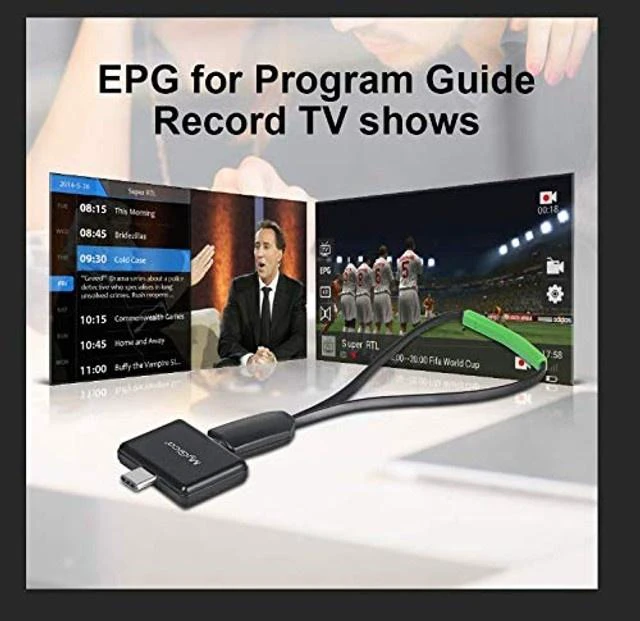 Alt view image 4 of 5 - MyGica USB TV Tuner PT682C for Watching ATSC Digital TV Anywhere You go with Type-C Connector on Android Mobile or Pad (USB Type-C)