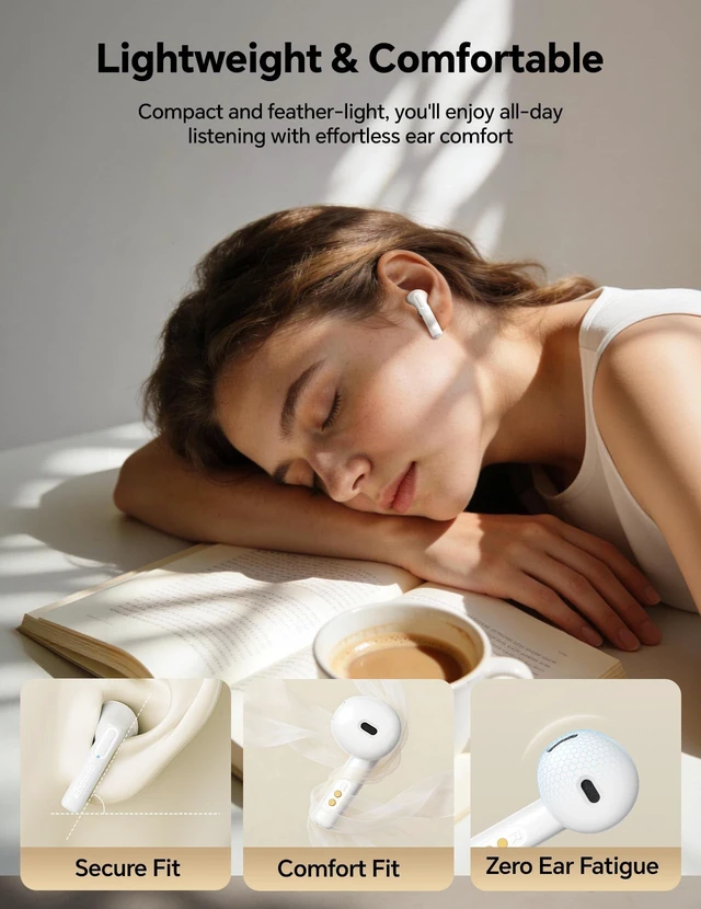 Alt view image 4 of 5 - dbsono True Wireless Earbuds Bluetooth Headphones: Ultra-Lightweight White