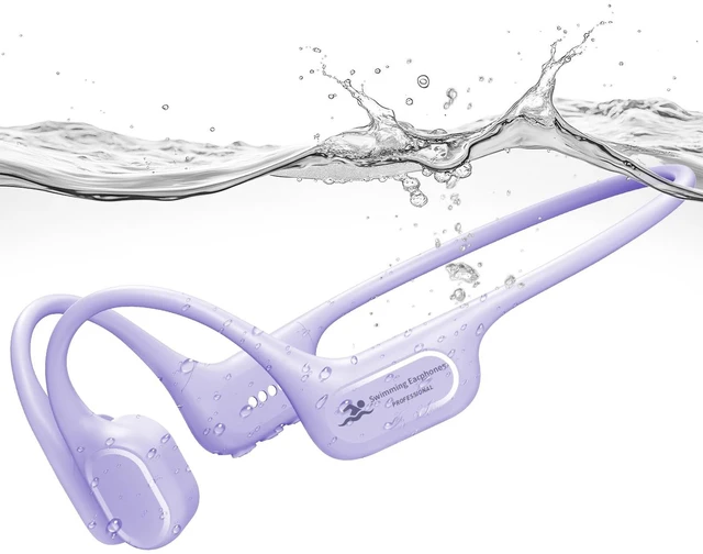 Main image of RELAXYO Bone Conduction Swimming Headphones, IP68 Waterproof Swimming Headphones, Open Ear Headphones with 32GB MP3, Bluetooth 5.4 Underwater Earbuds for Marathon Swimming Running