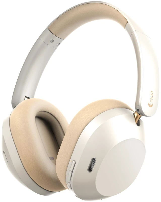 Main image of OXAA Headphones Wireless Headset with Deep Bass, 43dB Active Noise Cancelling Headphones for Adults, Wireless Headphones with 70H Battery, Fast Charging, Low-Latency Audio, Over-Ear Desi