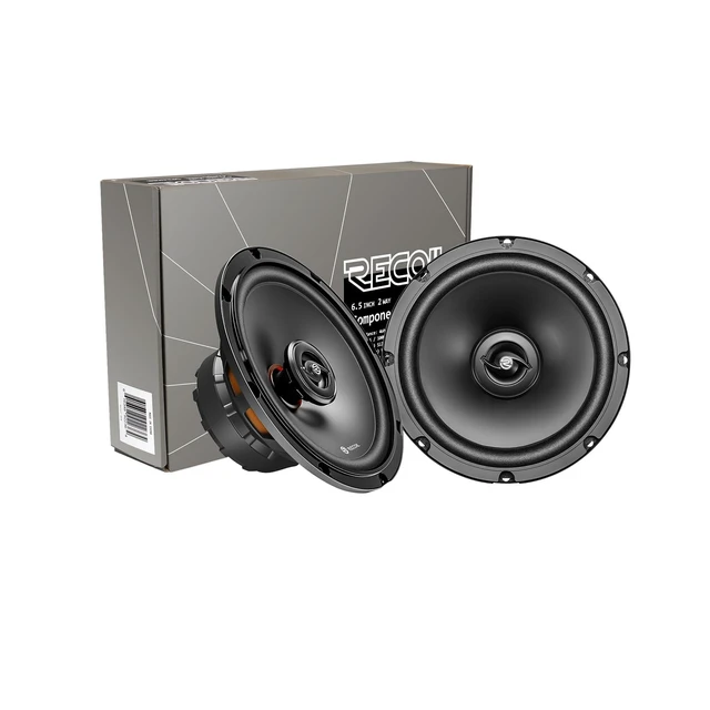 Alt view image 3 of 5 - RECOIL SCX65 6.5 Inch Car Audio Coaxial Speaker System Bass Crystal Highs