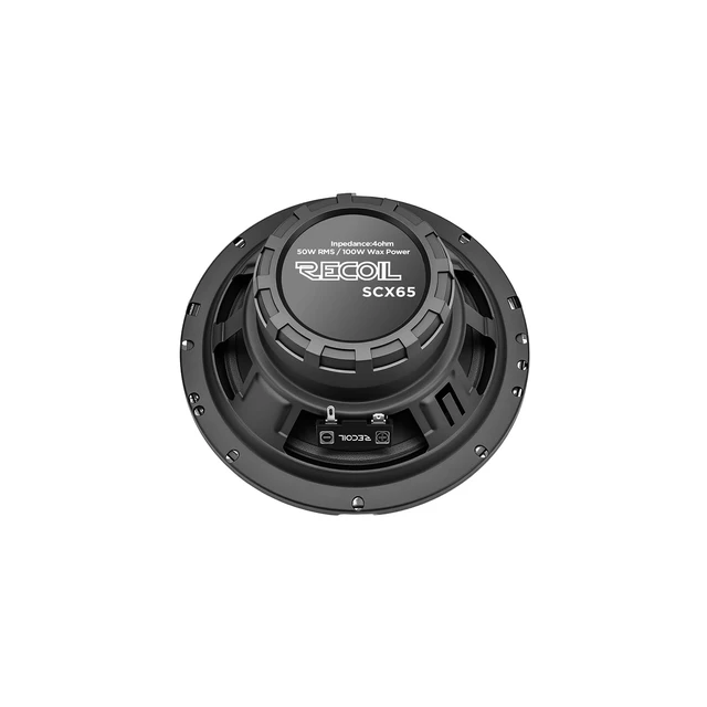 Alt view image 5 of 5 - RECOIL SCX65 6.5 Inch Car Audio Coaxial Speaker System Bass Crystal Highs
