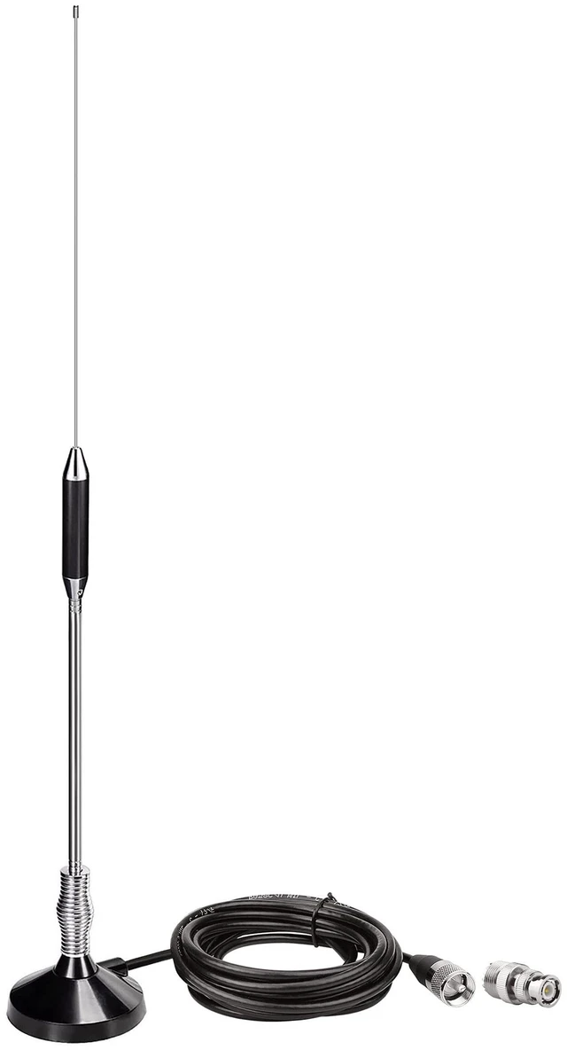 Main image of Bingfu CB Radio Antennas 27MHz - PL259 & BNC Male Truck Antenna Kit Magnetic Base - Compatible with Galaxy Uniden Bearcat Cobra Radioddity Texas Ranger RoadKing Mobile CB Radio