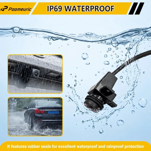 Alt view image 3 of 5 - 56054041AD Rear View Backup Camera Compatible with Dodge Ram 1500 2500 3500
