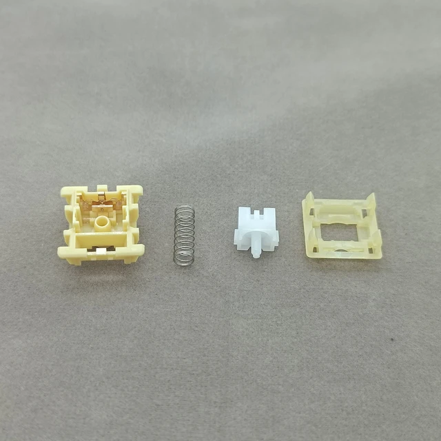 Alt view image 4 of 5 - Tecsee Mechanical Keyboard Silent Shaft Switch Lubricated, Silent Linear Low Profile Yellow Medium Switch for Tablet Notebook Desktop Computer Peripheral Keyboard(70PCS Linear)