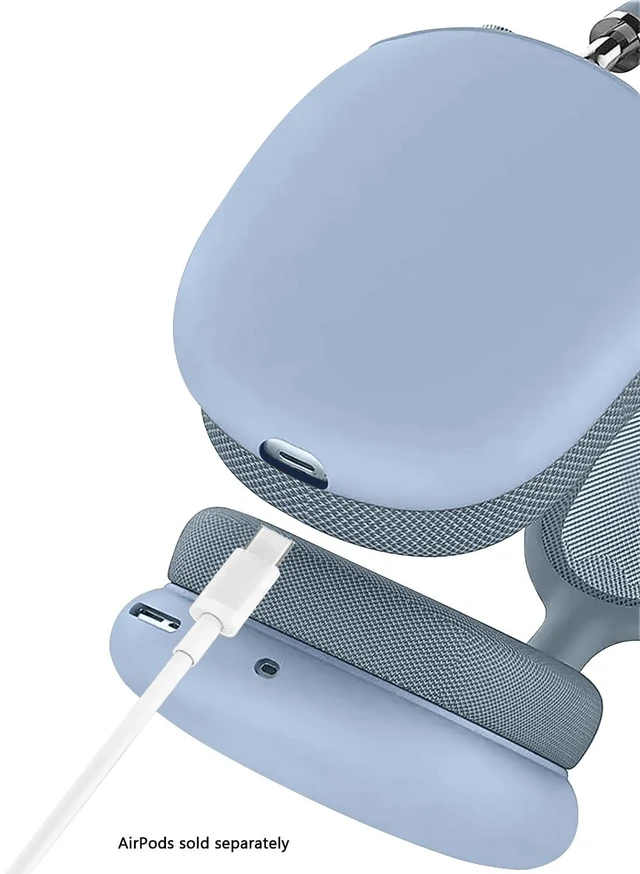 Alt view image 5 of 5 - SaharaCase - Liquid Silicone Cover Case for AirPods Max, Sky Blue, (HP00181)