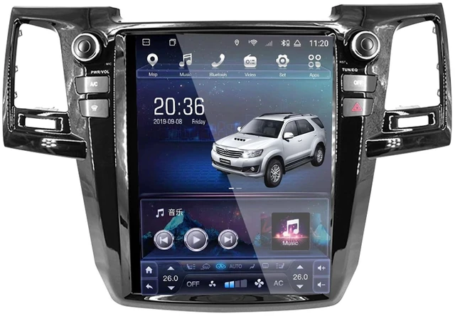 Main image of 12.1'' Central Multimidia Compatible with Tesla Toyota Fortuner Hilux Sw4 Revo 2010 2011 2012 2013 2014 2015 Screen Android Player Accessories RAM 8G ROM 128G(auto airconditioner only)