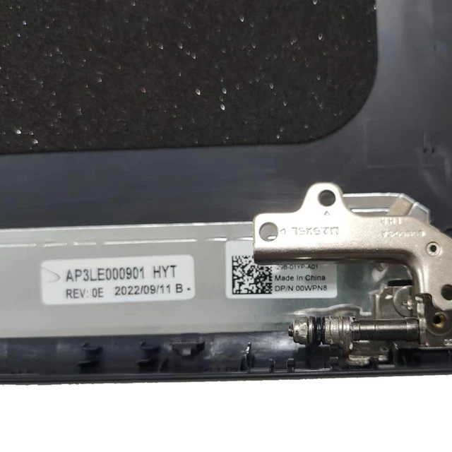Alt view image 4 of 5 - 00WPN8 0WPN8 AP3LE000901 Replacement for Dell Inspiron 15 3510 3511 3515 Laptop LCD Back Cover Top Case Rear Lid with Hinges Black 15.6inch