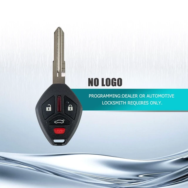 Alt view image 4 of 5 - RemoteMatch 4-BTN Car Entry Remote Transponder Ignition Key Fob Control Replacement Fit for 2008 2009 2010 2012 2013 2014 2015 2016 2017 Mitsubishi Lancer OUCG8D-625M-A (2 Pack)