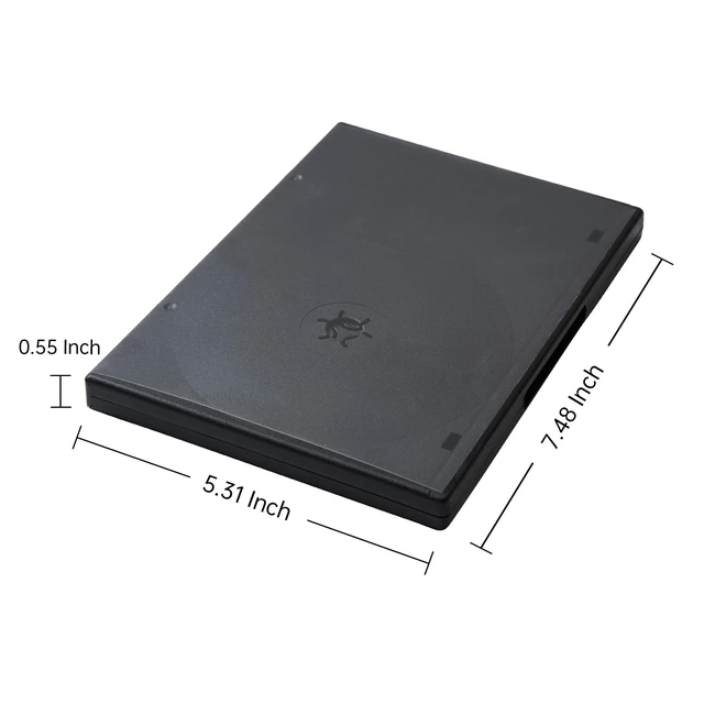 Alt view image 5 of 5 - Progo Premium 14mm Standard Size 6-Disc DVD Case with Clear Sleeve - Space Saving Storage Solution for Blu-ray Discs, DVDs and CDs (25 pcs)