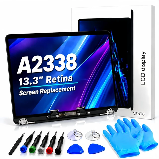 Main image of Lihavqyx A2338 Screen Replacement for 13.3 inches MacBook Pro M1 2020 2022 Year 2560x1600 Replacement LCD Full Assembly for EMC 3578 Space Gray