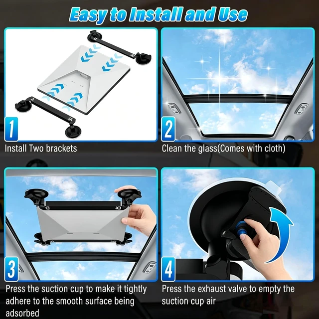 Alt view image 4 of 5 - Starlink Mini Suction Cup Mount Starlink Mini Car Mount for Car Windows & Sunroofs, Compatible with Starlink Mini Accessories, Stable Signal for RV, Boat & Travel, 1 Pack