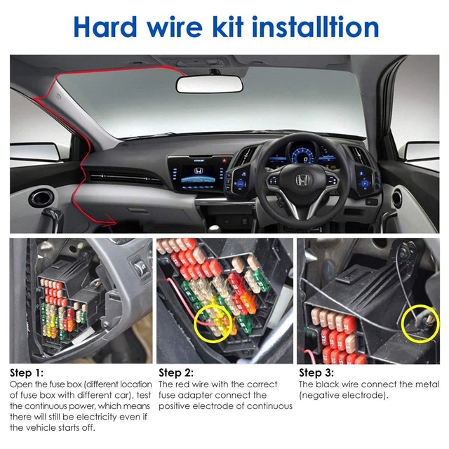 Alt view image 2 of 5 - Dash cam Hard Wire Kit,for Garmin Parking Mode Power Cable, Dash Cam 45, 55 65,mini 010-12530-03