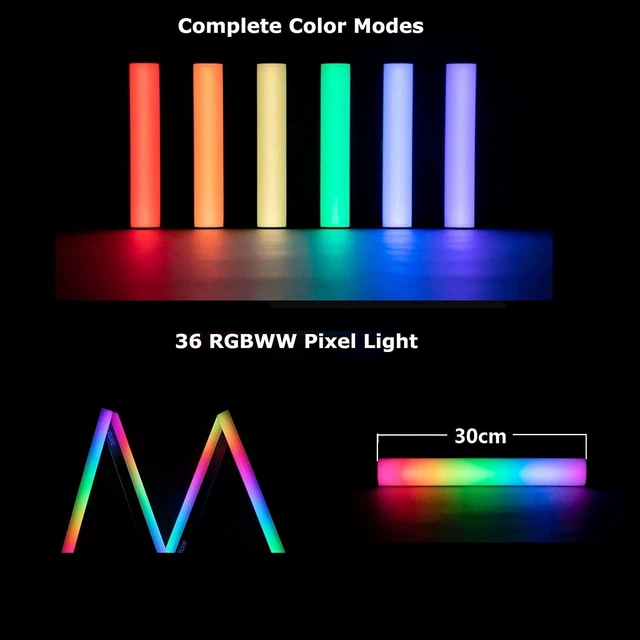 Alt view image 2 of 5 - US Stock Aputure MT Pro-1 mini LED Tube Light Kit Include Mini Tripod with 1/4-20 in Ball Head,45 Fabric Light Control Grid, Carrying Case