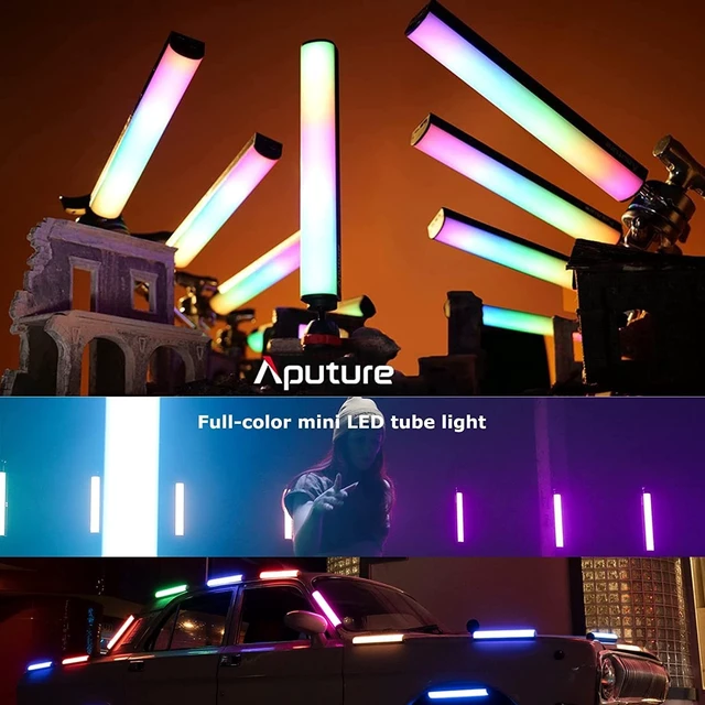 Alt view image 4 of 5 - US Stock Aputure MT Pro-1 mini LED Tube Light Kit Include Mini Tripod with 1/4-20 in Ball Head,45 Fabric Light Control Grid, Carrying Case