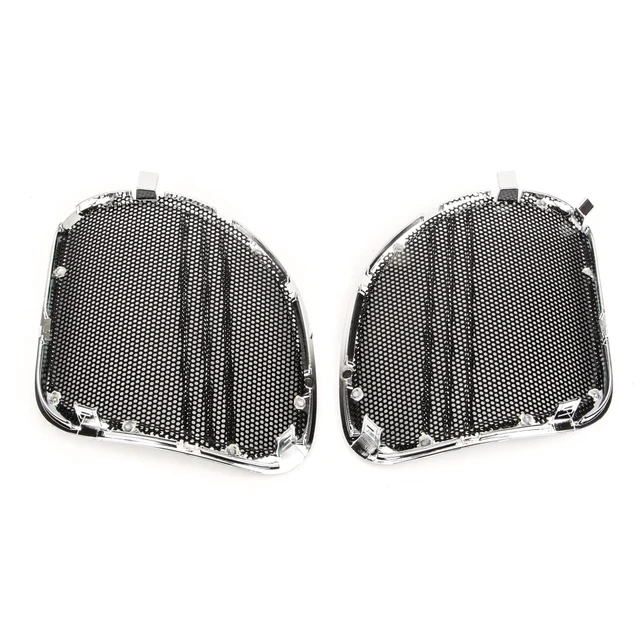Alt view image 3 of 5 - BRZOXIN Motorcycle Fairing Speaker Grills Cover for Harley Road Glide CVO FLTRXS FLTRU FLTRX (2015 2016 2017 2018 2019 2020 2021 2022 2023) (Set of 2 Chrome)