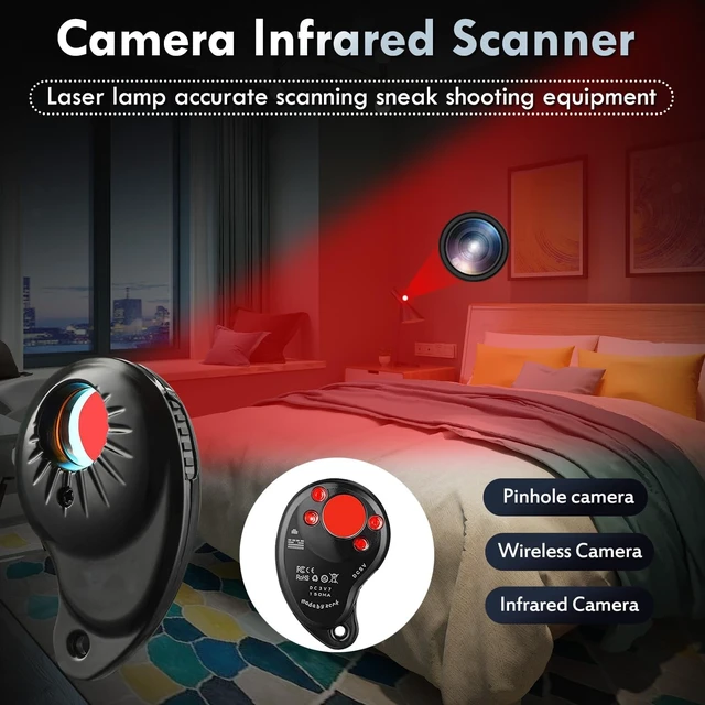Alt view image 5 of 5 - Hawkspy M8000 Hidden Camera Detectors, Bug Detector & Magnetic Tracker Detector Privacy Protection for Travel, Business, Hotels & Meetings Auto Detection, Portable Spy Camera Finder(Silver)