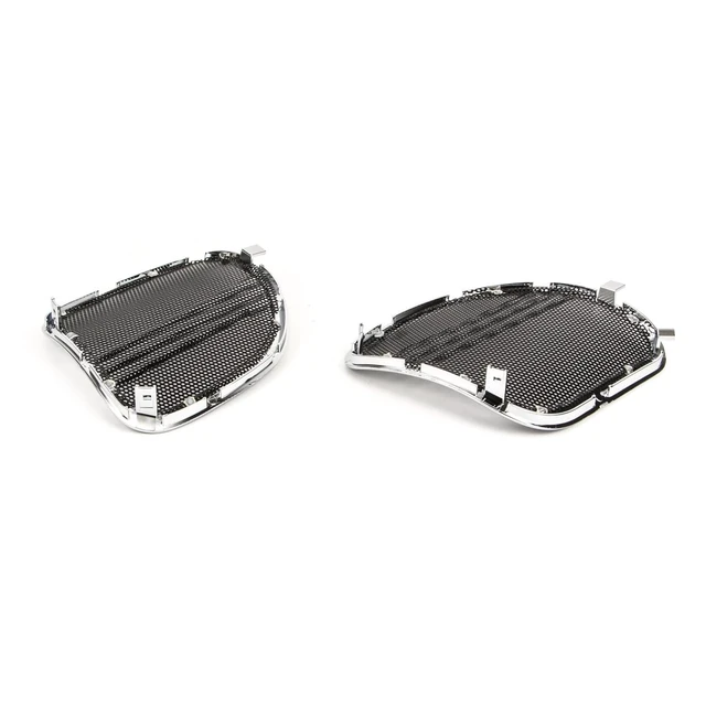 Alt view image 4 of 5 - BRZOXIN Motorcycle Fairing Speaker Grills Cover for Harley Road Glide CVO FLTRXS FLTRU FLTRX (2015 2016 2017 2018 2019 2020 2021 2022 2023) (Set of 2 Chrome)
