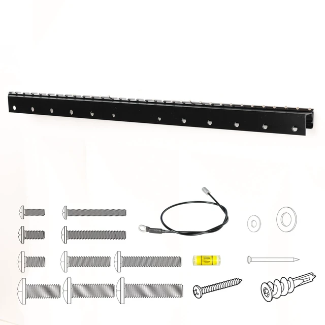 Main image of Studless TV Wall Mount for VESA 32-75 Inch Flat Screen, No Stud Drywall TV Hanger - No Drill & No Damage Easy Install TV Hanging Bracket for LED LCD Monitors - Up to 150 lbs Hardware Included 2 Pack