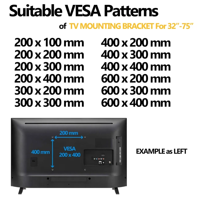 Alt view image 3 of 4 - Studless TV Wall Mount for VESA 32-75 Inch Flat Screen, No Stud Drywall TV Hanger - No Drill & No Damage Easy Install TV Hanging Bracket for LED LCD Monitors - Up to 150 lbs Hardware Included 2 Pack