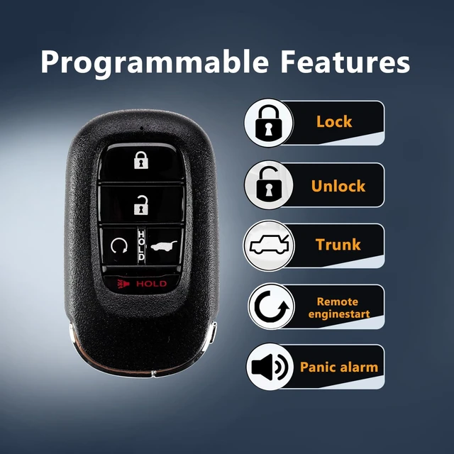 Alt view image 5 of 5 - Compatible with Honda 2023 CR-V HR-V Civic Pilot Proximity Smart Control Keyless Entry Remote Replacement KR5TP-4,By RemoteMatch