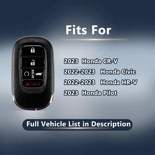 Alt view image 2 of 5 - Compatible with Honda 2023 CR-V HR-V Civic Pilot Proximity Smart Control Keyless Entry Remote Replacement KR5TP-4,By RemoteMatch