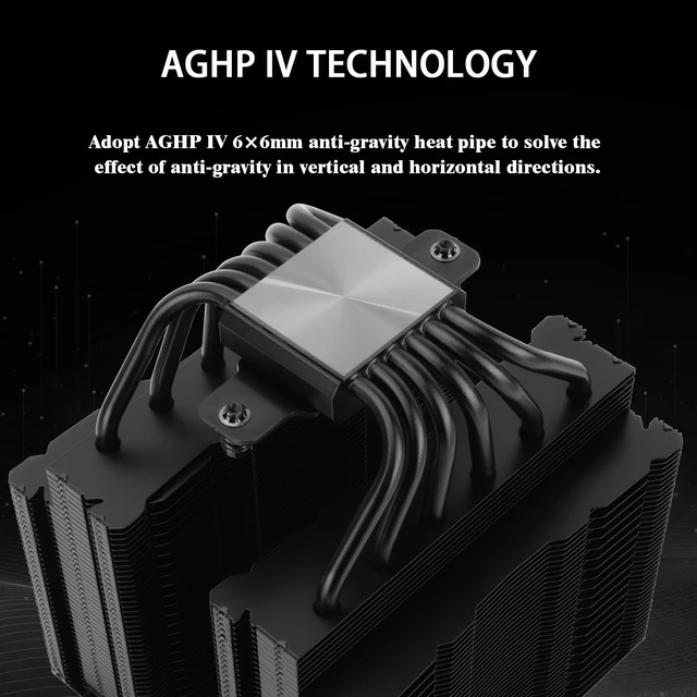 Alt view image 4 of 5 - Thermalright-TR Peerless Assassin 140 Black CPU Cooler, 6 Heat Pipes AGHP Technology,Dual PWM Fans with 1500RPM Speed, Double Towers Cooler,for AM5/AM4&Intel LGA 1700/1851/1150/1151/120
