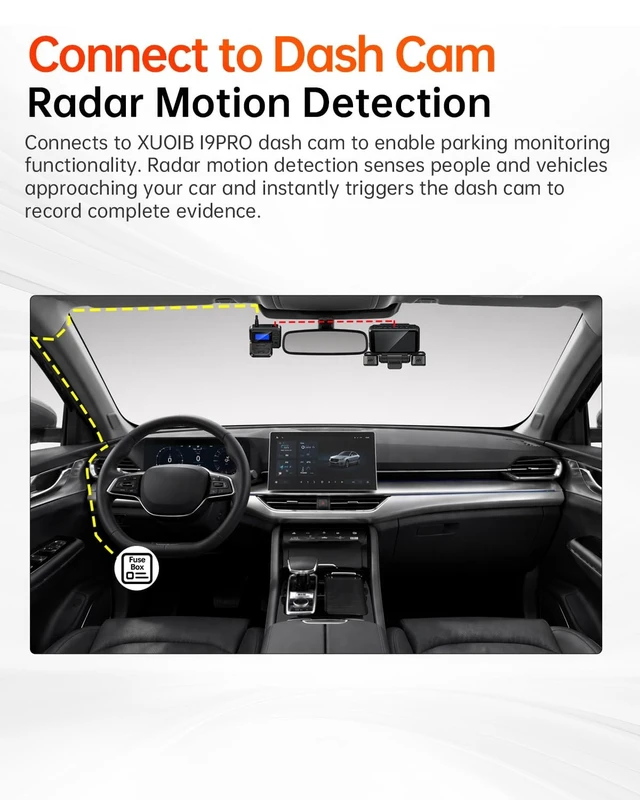 Alt view image 4 of 5 - Hardwire Kit with Radar Detection, Suitable for XUOIB I9PRO Dash Cam