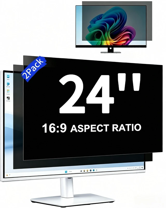 Main image of 24 Inch Privacy Screen for Computer Monitor 16:9 Aspect Ratio Removable