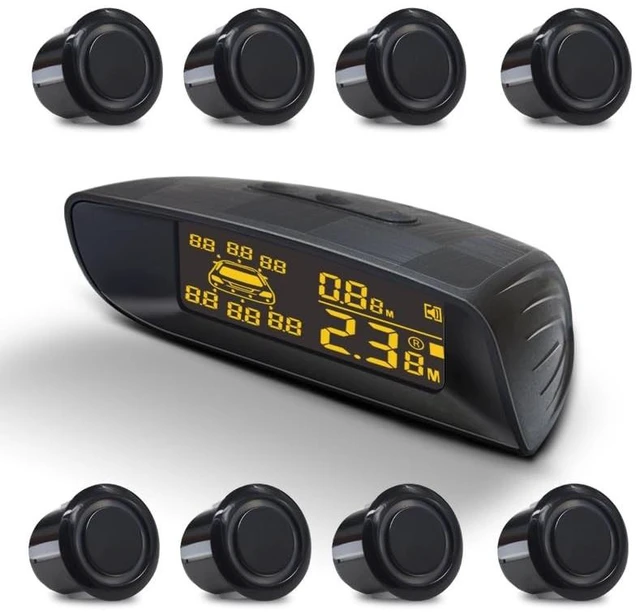Main image of Front & Rear 8 Parking Sensor Kit with LCD Display Parktronic 22mm Probes Reverse Backup Radar System Distance Detection Sound Warning for Vehicle car SUV