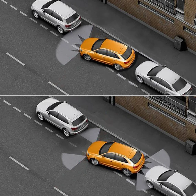 Alt view image 4 of 5 - Front & Rear 8 Parking Sensor Kit with LCD Display Parktronic 22mm Probes Reverse Backup Radar System Distance Detection Sound Warning for Vehicle car SUV