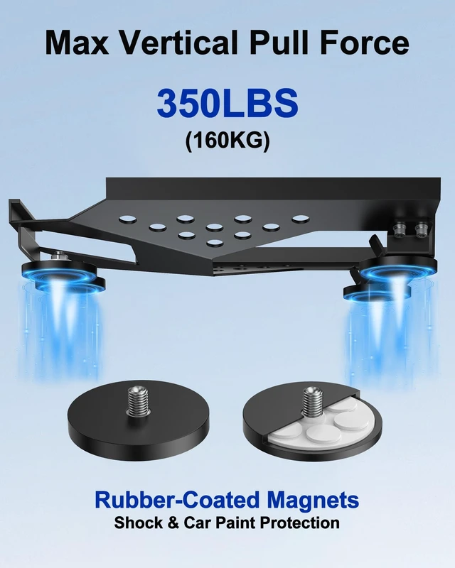 Alt view image 3 of 5 - for Starlink Mini Mount, Magnetic Starlink Mini Car Mount Base Suction Cup Accessories Truck RV Flat Rack Roof Sunroof Kit Boat V4for Camping, High-Speed & Extreme Conditions (Black)