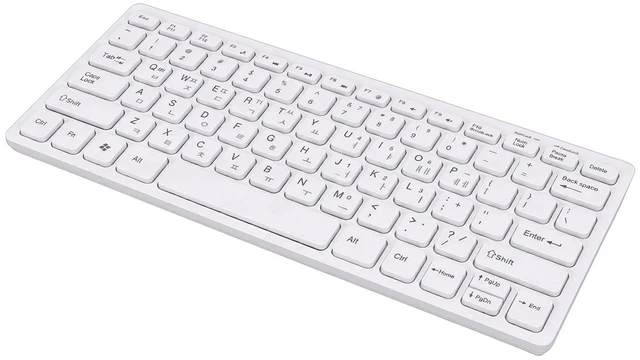 Main image of Erchineko Korean Wireless Keyboard Compact 78 Keys 24GHz Desktop Typing for PC Laptop ABS Black 1 Pack