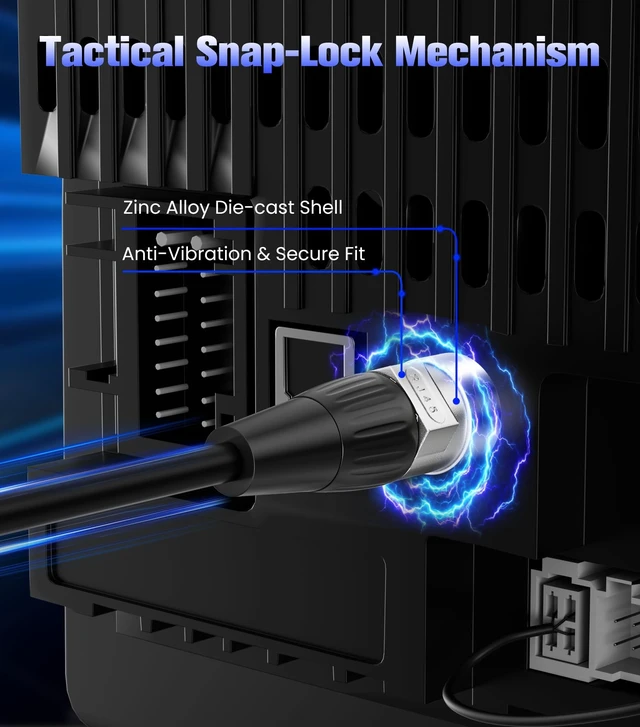 Alt view image 3 of 5 - Tisino Shielded RJ45 CAT5e Stage Ethernet Connector Cable, 2 Pack/3.3 FT