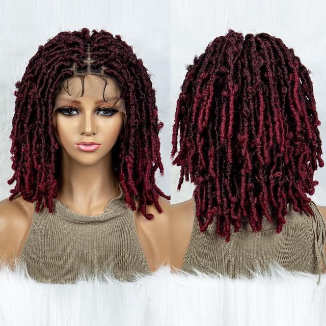 Synthetic Lace Front Wig Braided Wigs Dreadlock Wig 16 inches