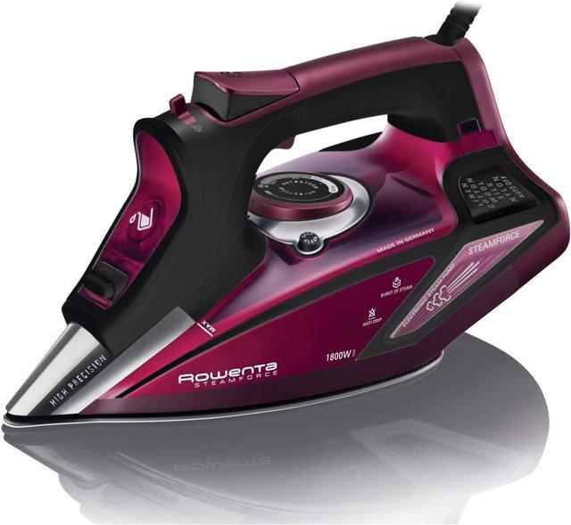 Refurbished Rowenta DW9282 Steam Force 1800 Watt Steam Iron Digital LED Display RED Factory Remanufactured. Made in Germany. Newegg